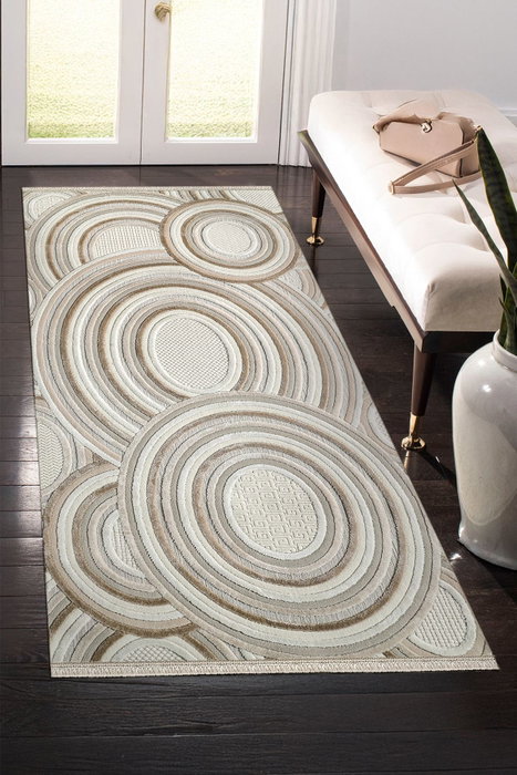 Conceptum Amorf - Ar002 Alfombra Crema 80 x 150 cm Conceptum Amorf - Ar002 Alfombra Crema 80 x 150 cm